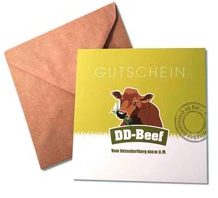 Gutschein à CHF 50 für Rindfleisch von DD-Beef Uetendorfberg bei Thun